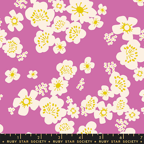 PREORDER Paper Cuts 2 Hana Florals in Heliotrope RS1110 15 - Ruby Star Society Sold by the Half Yard